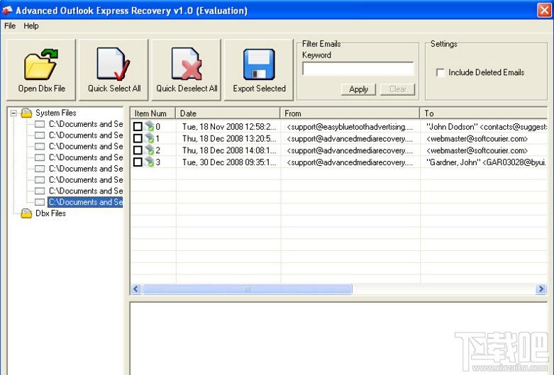 OutlookExpressRecovery,Outlook Express Recovery,OutlookE文件修复工具